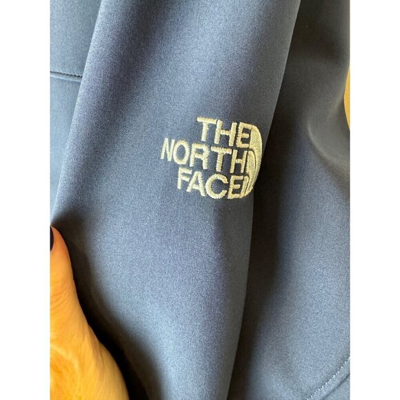 The North Face‎ Coat Men Large Navy Blue Full Zip Mock Neck Soft Shell Jacket - Picture 10 of 15